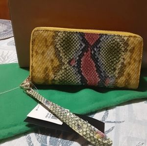 Peta Vegan snake skin wallet New